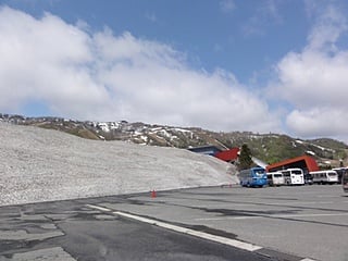 残雪残る…夏油高原スキー場