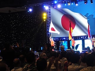 なかなか上手く撮れました！日本国旗の登場です♪